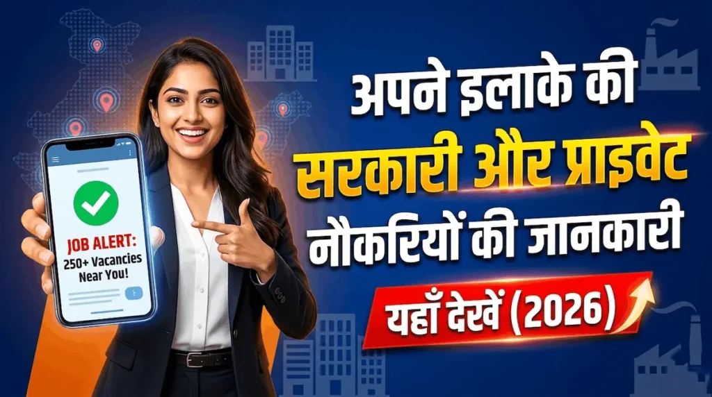 पने इलाके की सरकारी और प्राइवेट नौकरियों की जानकारी 2026