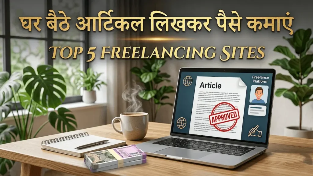 आर्टिकल लिखकर पैसे कैसे कमाएं: Top 5 Freelancing Websites