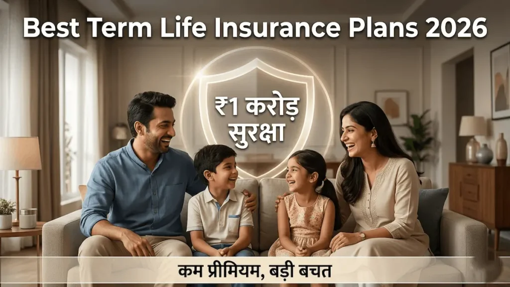 Best Term Life Insurance Plans in India 2026 - ₹1 Crore Cover