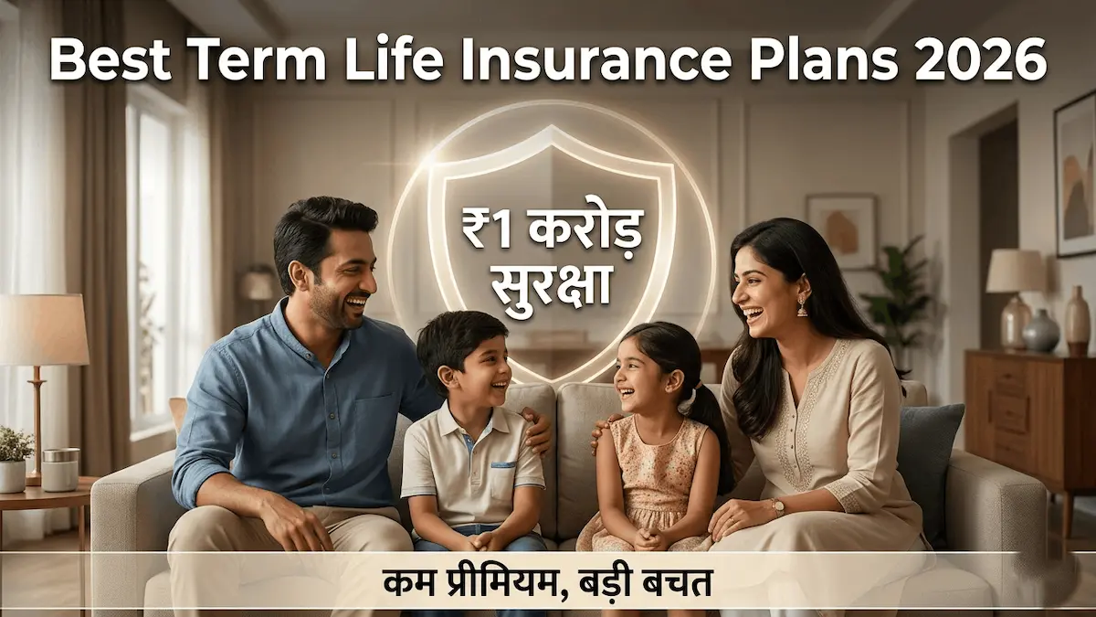 Best Term Life Insurance Plans in India 2026 - ₹1 Crore Cover