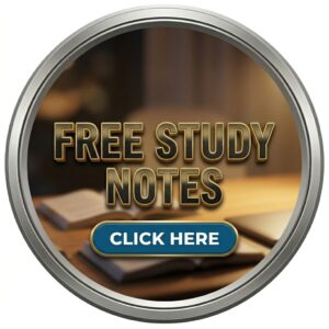 Organized study table with books representing free educational resources and notes.