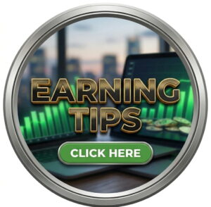 Laptop with rising profit charts representing passive income and earning tips.