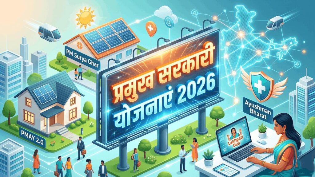 प्रमुख सरकारी योजनाएं सरकारी योजना 2026 (Sarkari Yojana 2026)2026 की पूरी सूची और लाभ