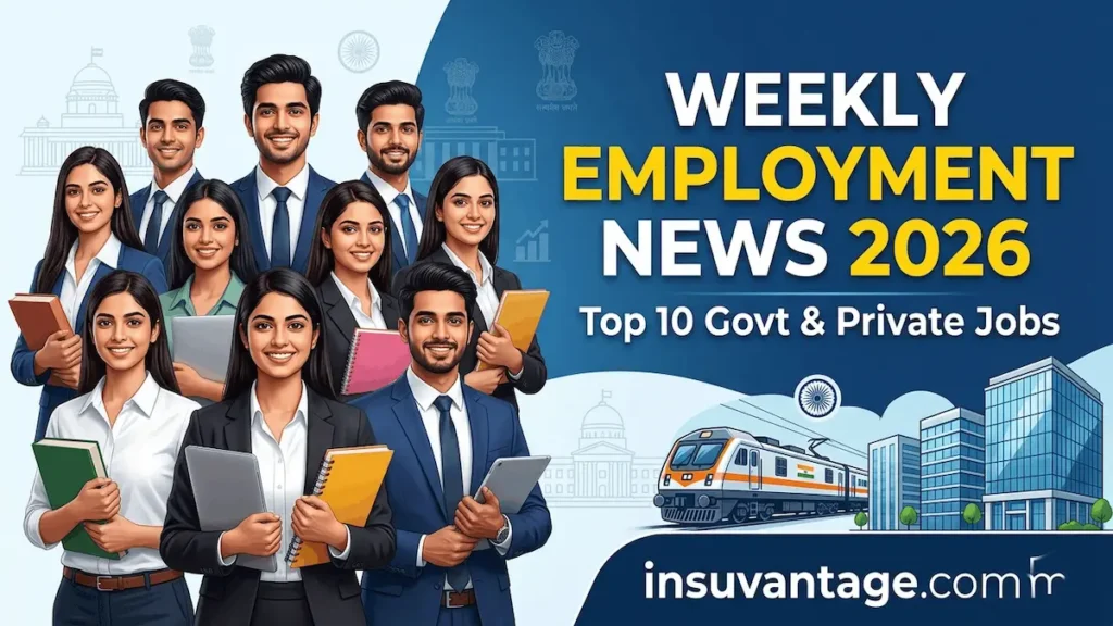 Weekly Employment News March 2026 - Latest Government and Private Jobs Update on Insuvantage Weekly Employment News 2026