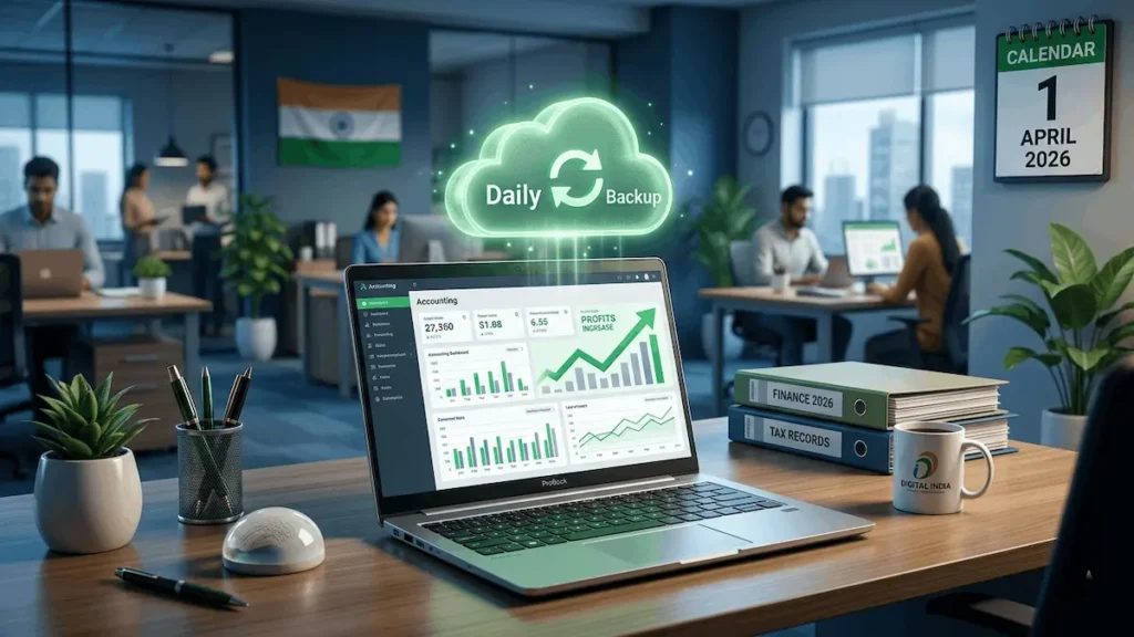 Mandatory daily backup of digital books under New Income Tax Rule 46(8) India 2026."