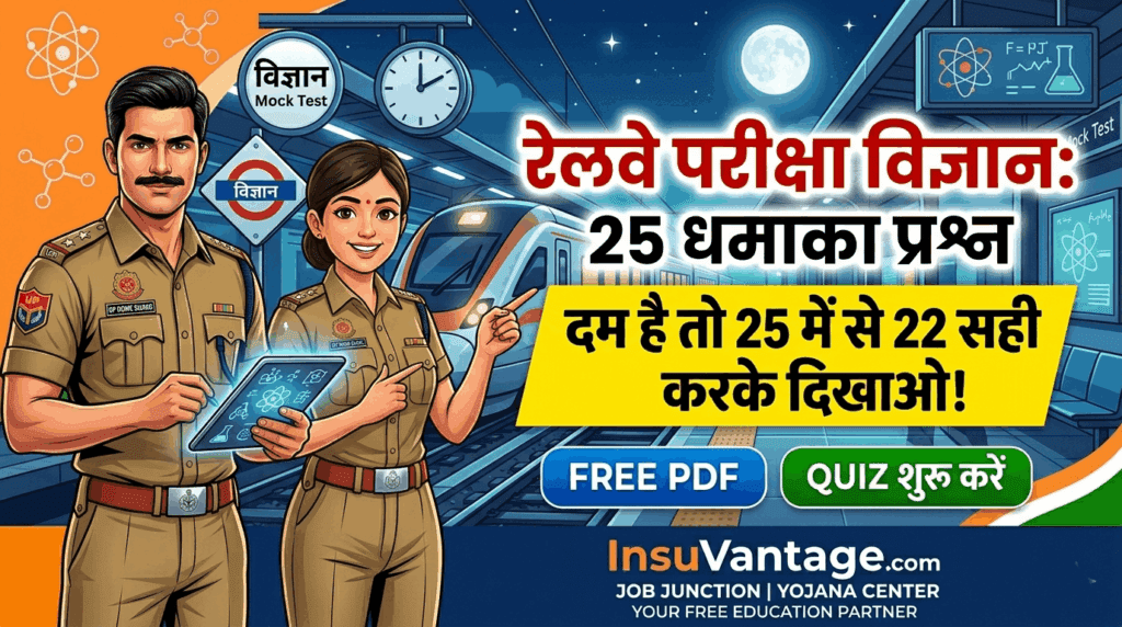 Railway Exam Science Mock Test in Hindi Online Free Quiz InsuVantage