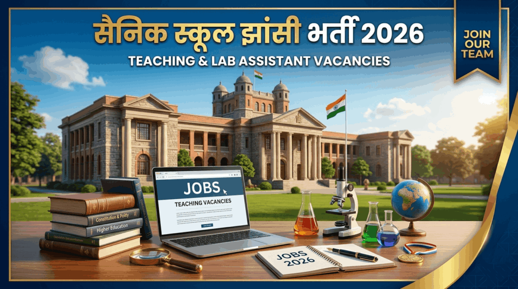 Sainik School Jhansi Vacancy 2026 .