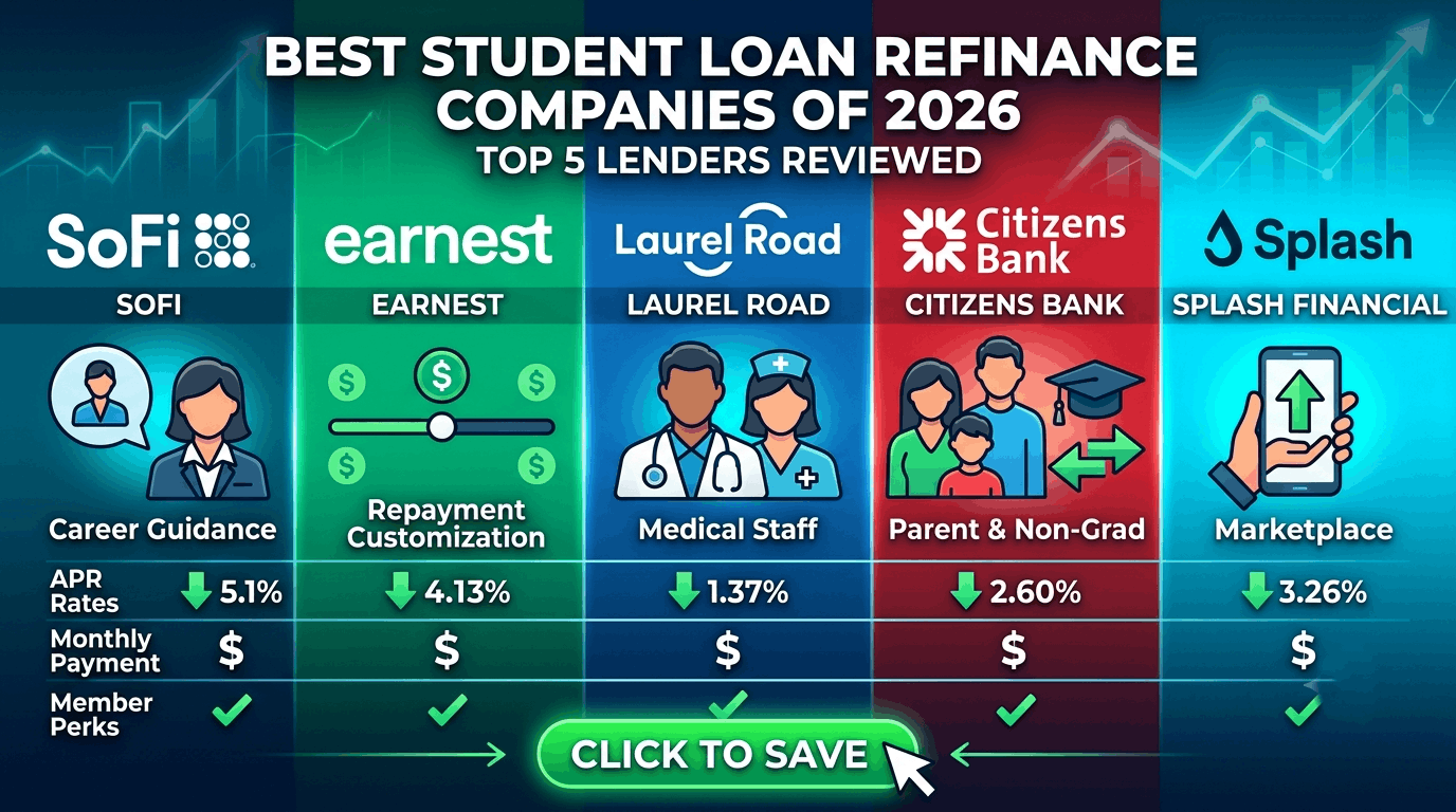 Best Student Loan Refinance Companies of 2026 Top 5 Lenders Reviewed 2026